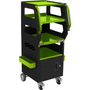 Image of Sealey 4 Level Workshop Diagnostics Trolley Green & Black