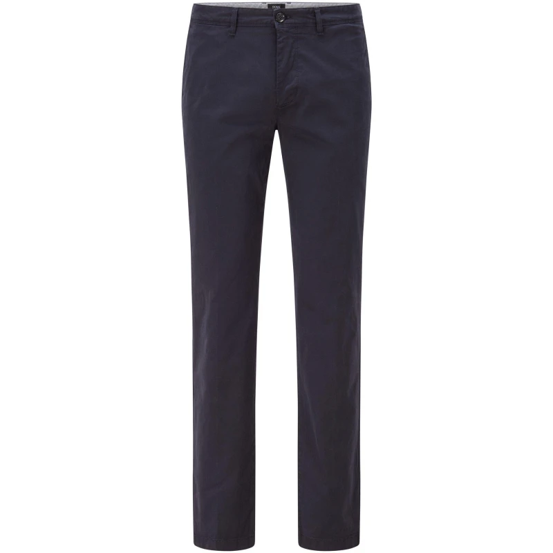 Image of Boss Mens Crigan2 D Straight Leg Trousers Dark Blue male 24W R
