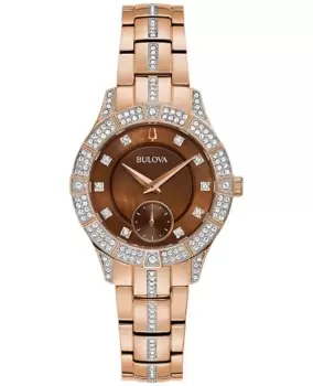 Image of Bulova Phantom Brown Dial Steel Womens Watch 98L284 98L284