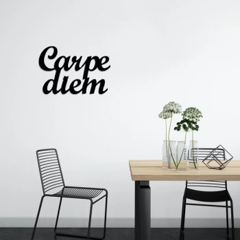 Image of Carpediem 1 - Black Decorative Metal Wall Accessory