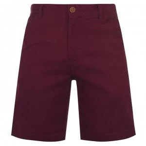 Image of Howick Boston Chino Shorts - Burgundy
