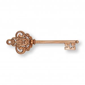 Image of Art for the Home Rose Gold Castle Key Metal Wall Art