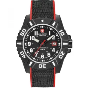 Image of Mens Swiss Military Hanowa Black Carbon Watch