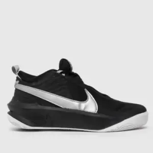 Image of Nike Team Hustle D 10 (Gs), Black/Metallic Silver-Volt-White, Kids, Shoes grade school, CW6735-004