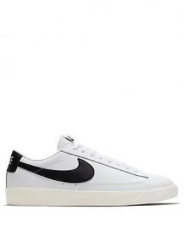 Image of Nike Blazer Low Leather - White/Black, Size 6, Men