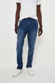 Image of Mens Straight Leg Mid Wash Jeans