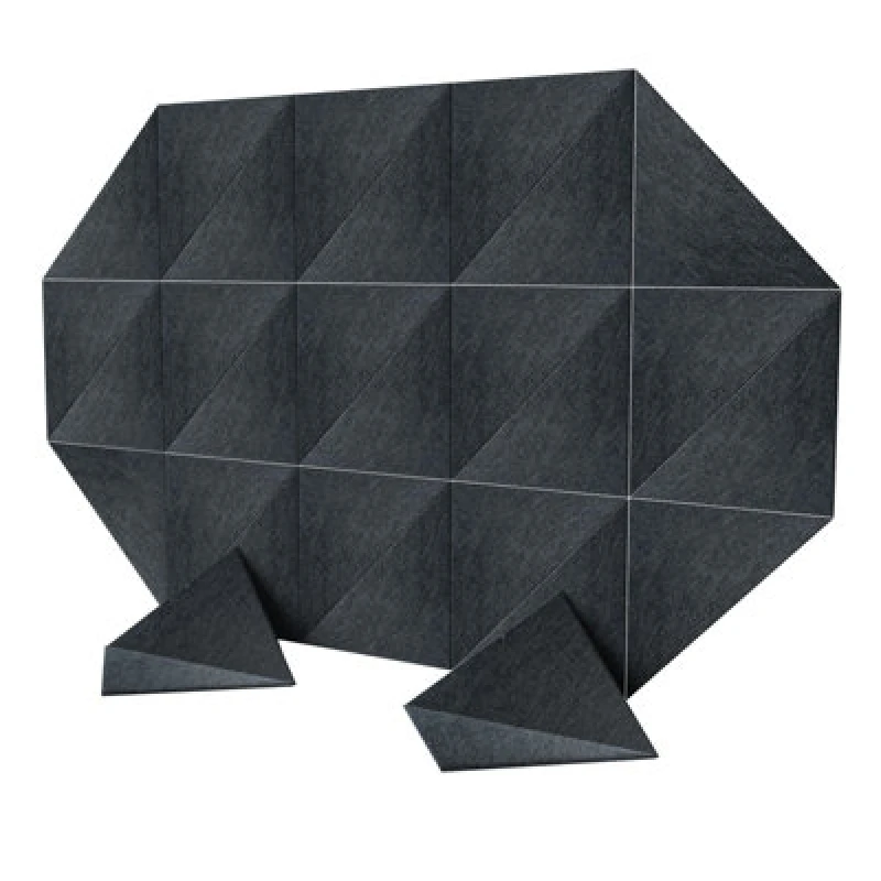 Image of Gr8 Home 24 X Black Triangle Self Adhesive Acoustic Wall Panels Sound Proofing Pad Set