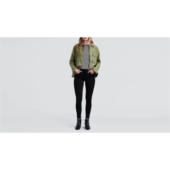 Image of Levis 720 High Rise Jeans - Black Celestial