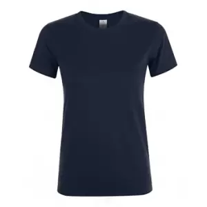 Image of SOLS Womens/Ladies Regent Short Sleeve T-Shirt (S) (Navy)