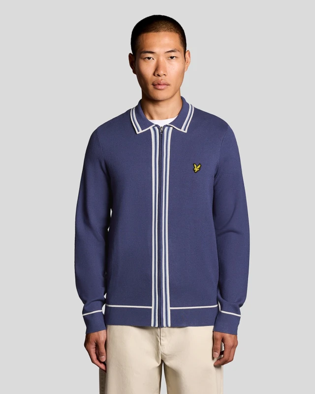 Image of Lyle & Scott Jacket zipped Lyle & Scott Bleu Male XL
