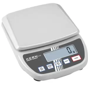 Image of KERN Compact scales, for school and teaching activities, weighing range up to 12 kg, read-out accuracy 1 g, weighing plate 175 x 190 mm