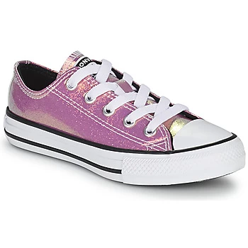 Image of Converse CHUCK TAYLOR ALL STAR IRIDESCENT GLITTER OX Girls Childrens Shoes Trainers in Pink,9.5 toddler,10 kid,11 kid,11.5 kid,12 kid,13 kid,1.5 kid