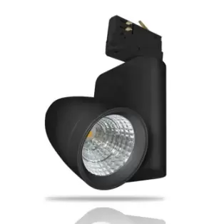 Image of Phoebe LED Track Light 12W Ares Warm White 30° Black