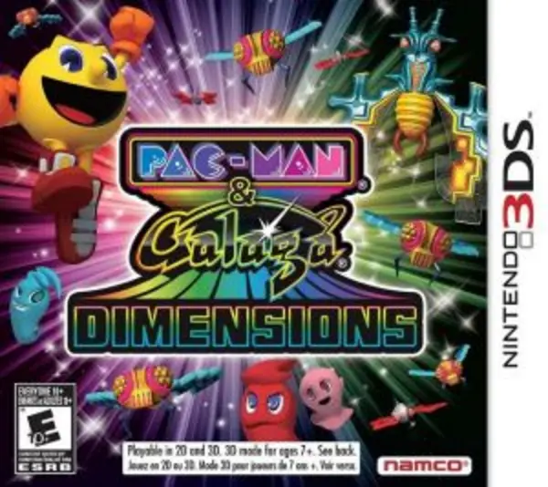 Image of Pac Man and Galaga Dimensions Nintendo 3DS Game