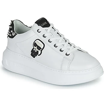 Image of Karl Lagerfeld KAPRI KARL IKONIC STUD TAB womens Shoes Trainers in White.5,2