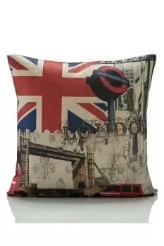 Image of London Bridge Photographic Print Cushion Cover