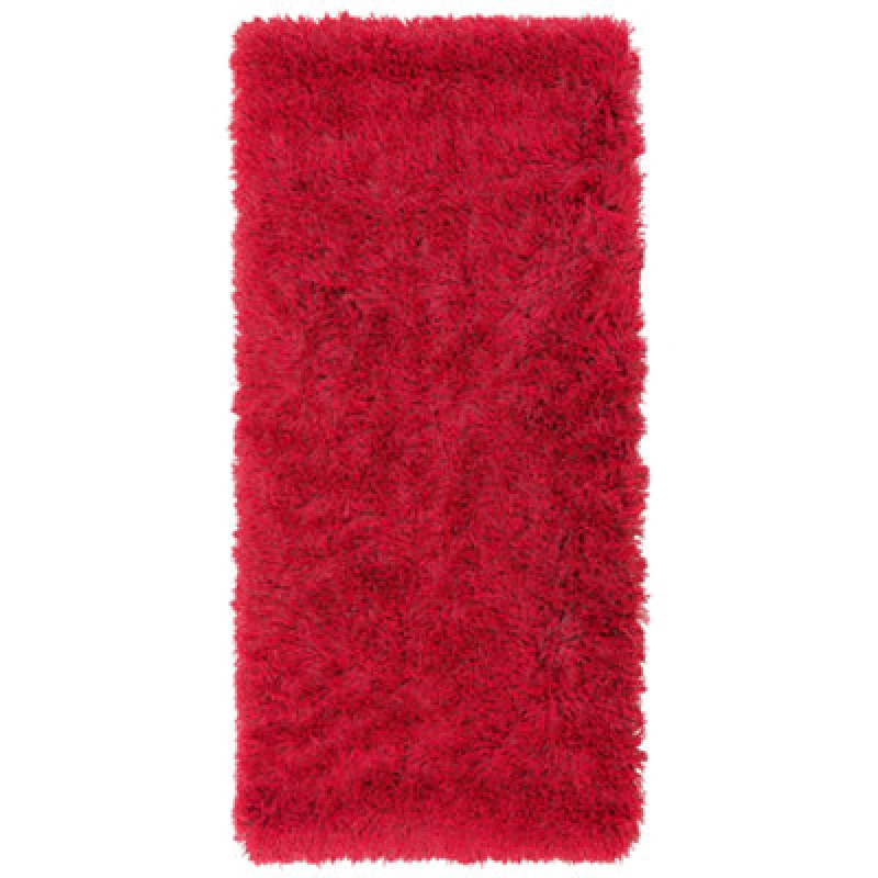 Image of Beliani Shaggygy Rug Cide Red 80 X 150 Cm