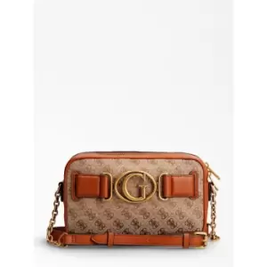 Image of Guess Aviana Small 4G Camera Bag - Beige