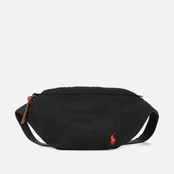 Image of Polo Ralph Lauren Mens Canvas Medium Waist Bag - Polo Black