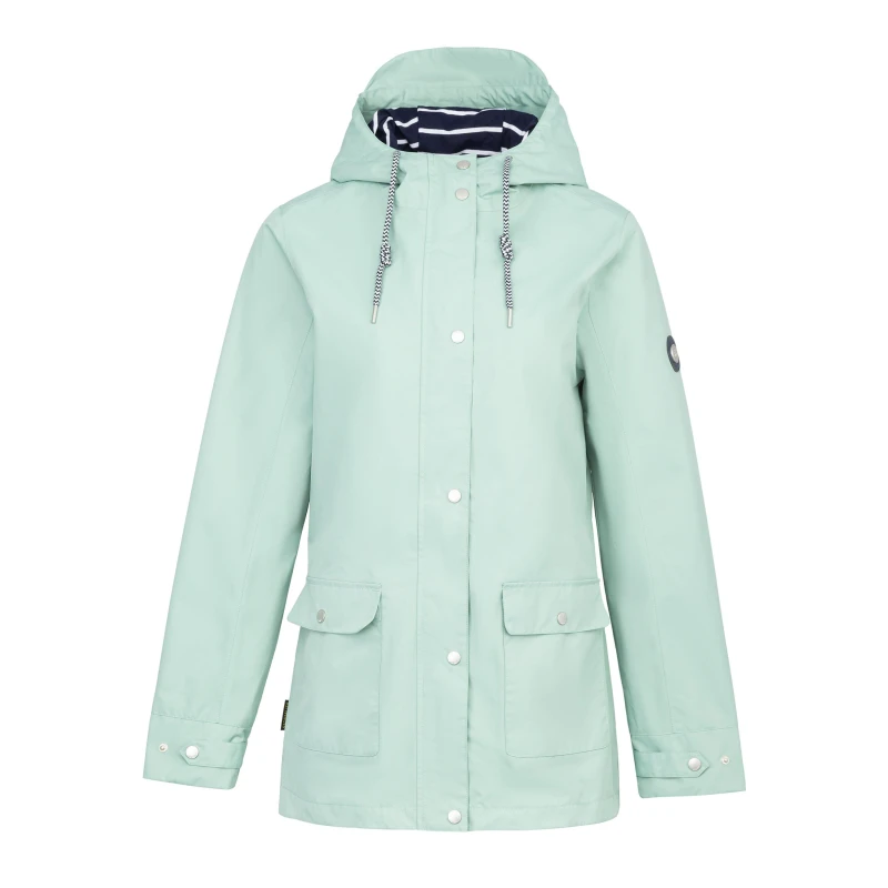 Image of Gelert Womens Coast Hooded Stormlite 5000mm Waterproof Jacket Sage Green female 8 (36)