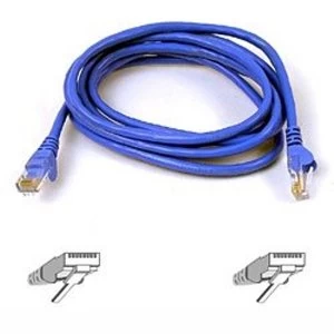 Image of Belkin A3L980b03M-BLUS Cat6 Snagless UTP Patch Cable, 3m - Blue