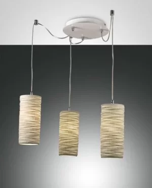 Image of Marbella Cluster Pendant Ceiling Light White Glass, E27