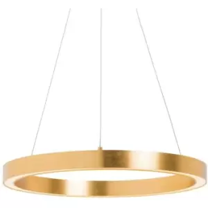 Image of Zumaline Carlo Integrated LED Pendant Ceiling Light, Gold, 4000K, 4000lm