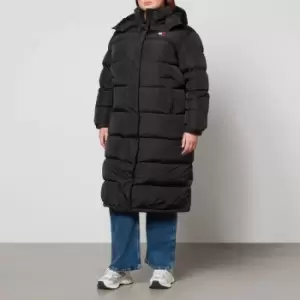 Image of Tommy Jeans Curve Womens Curve Alaska Long Puffer - Black - XL