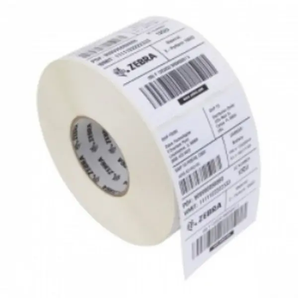 Image of Zebra Z-Perform 1000D (3012884-T) White Label Roll 102mm x 203mm - 12 x 350 Labels (Original)