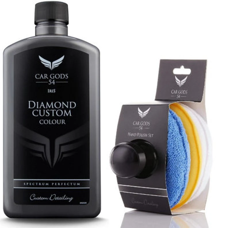 Image of Car Gods Grey Polish Wax Colour Restorer 500Ml With Wax Applicator Pad