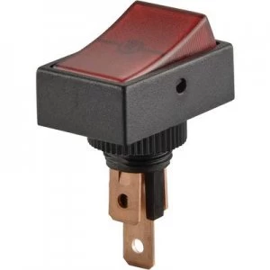 Image of SCI Car toggle switch R13 207B2 SQ RED 12 Vdc 20 A 1 x OffOn latch