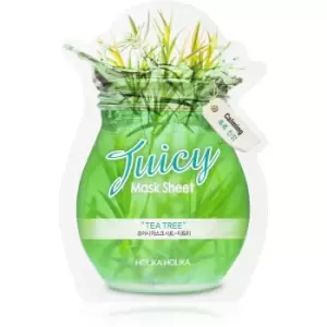 Image of Holika Holika Juicy Mask Sheet Tea Tree Sheet Mask Against Imperfections Acne Prone Skin 20 ml