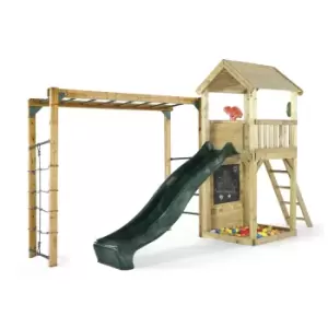 Image of Plum Wooden Lookout Tower with Monkey Bars