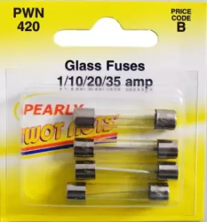Image of Fuses - Assorted Glass - Pack Of 4 PWN420 WOT-NOTS