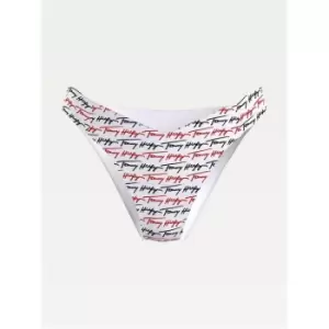 Image of Tommy Hilfiger Cheeky High Leg Bikini Bottoms - White