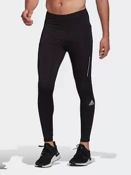 Image of adidas Own The Run Tights, Black Size XS Men