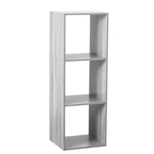 Image of 5Five 3 Compartment Shelving Unit - Grey