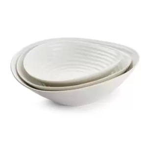Image of Sophie Conran for Portmeirion Set of 3 Salad Bowls White