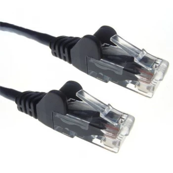 Image of Zexum Black RJ45 Cat6 High Quality LSZH 24AWG Stranded Snagless UTP Ethernet Network LAN Patch Cable - 1.5 Meter