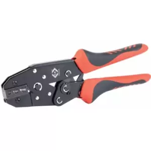 Image of CK Tools T3683A Ratchet Crimping Pliers For Bootlace Ferrules 10 - 25mm²