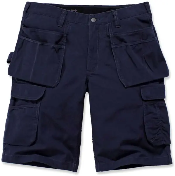 Image of Carhartt Steel Multipocket Shorts, blue, Size 30