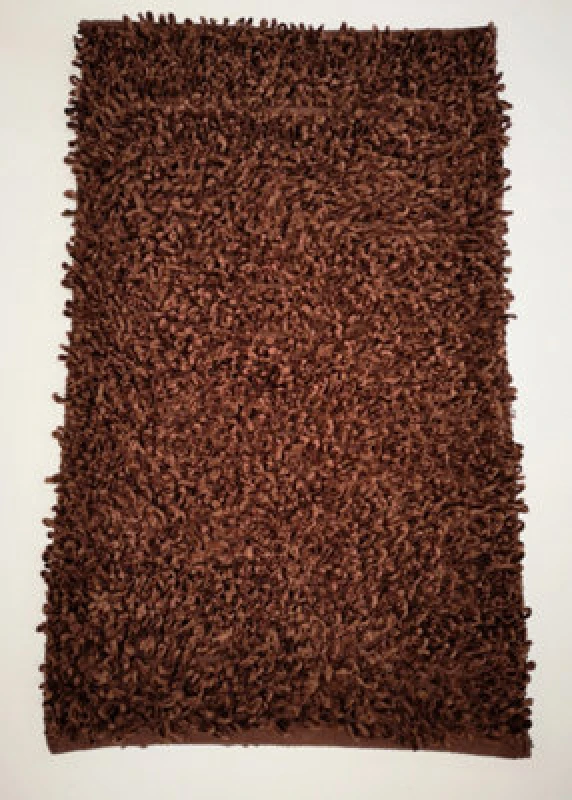 Image of Rapport Home Oxford Shaggy Rug (55x85) in Dark Brown Dark Brown Unisex