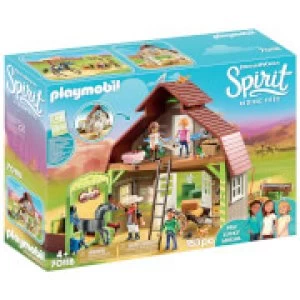 Image of Playmobil DreamWorks Spirit Barn with Lucky, Pru and Abigail (70118)