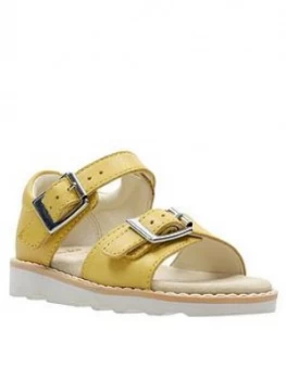 Image of Clarks Toddler Crown Bloom Sandal - Yellow, Size 9 Younger