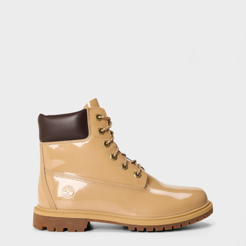 Image of Timberland Womens Patent Flat Ankle Boots Wheat Patent female 4 (37)