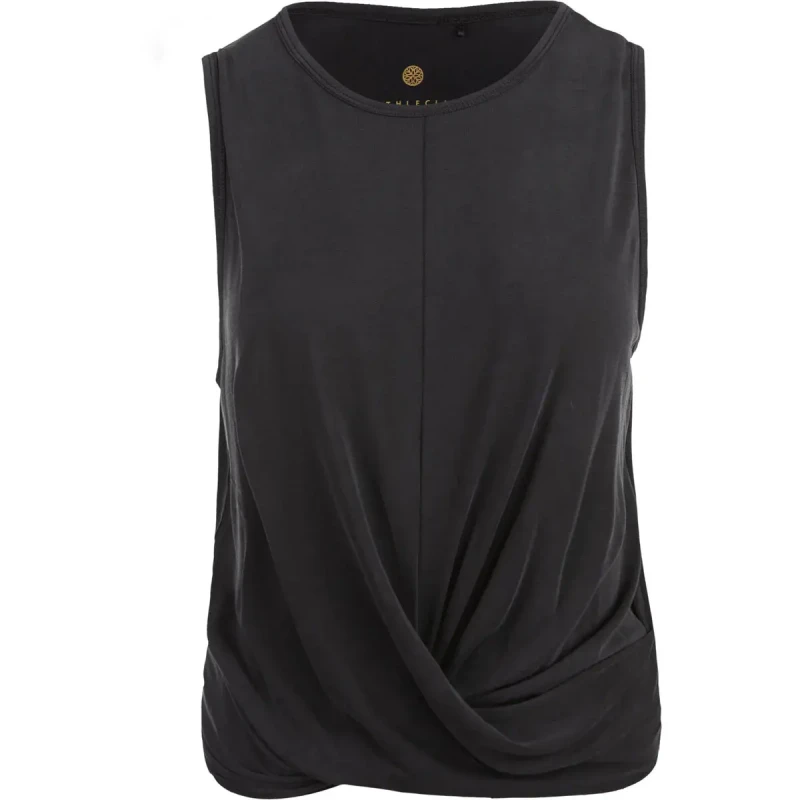 Image of Athlecia Womens tank top Athlecia Diamy Cropped Noir Female 40