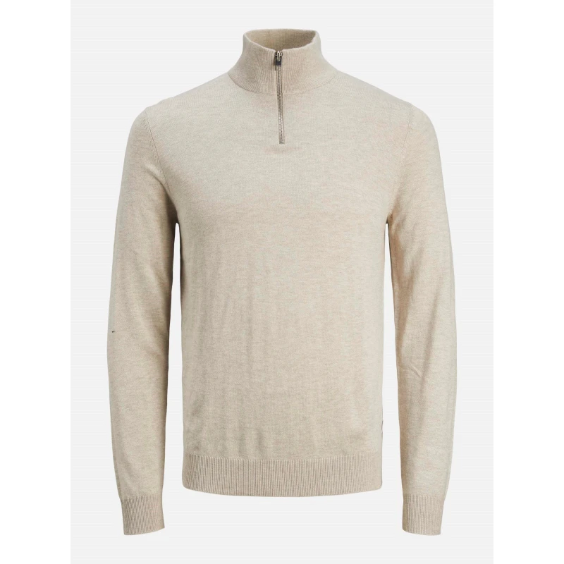 Image of Jack and Jones Emil Half Zip Knit Junior Jack Oatmeal male 8 Years