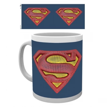 Image of DC Comics - Superman Mesh Logo Mug