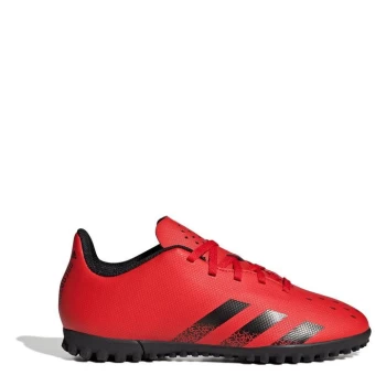 Image of adidas Predator .4 Junior Astro Turf Trainers - Red/Black