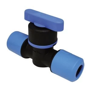 Image of Jg Speedfit Push-Fit Shut-Off Tap, (Dia)25mm Black & Blue
